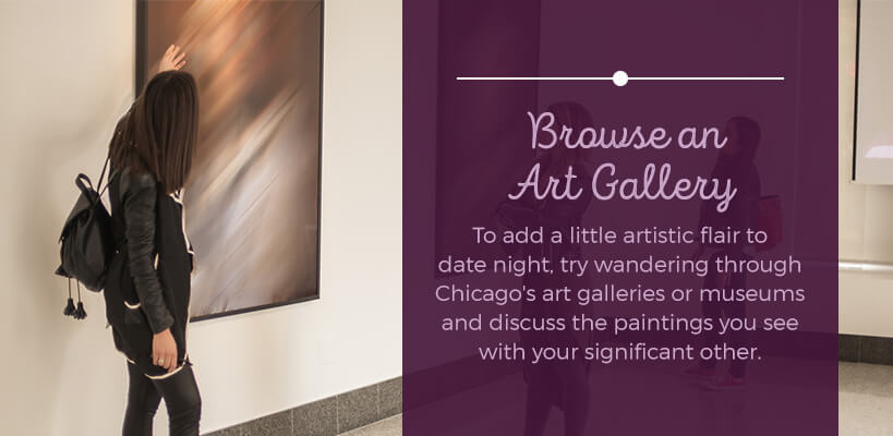 browse art gallery, romantic date ideas in chicago