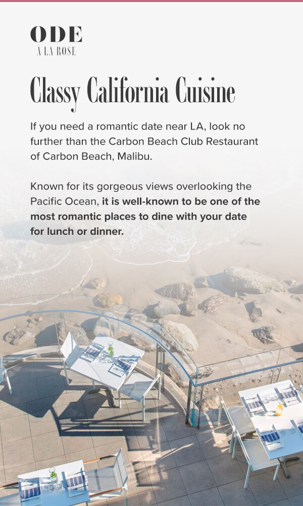 Romantic Things to Do in Los Angeles - classy california cuisine