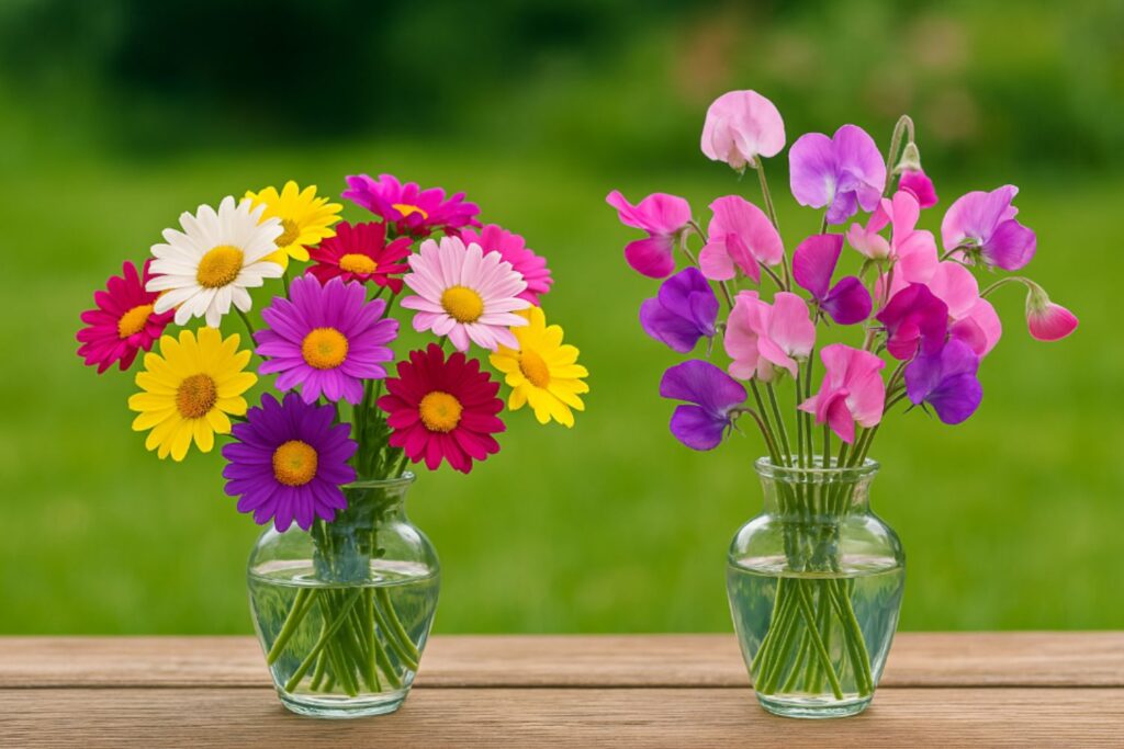 april birth flowers in a vase