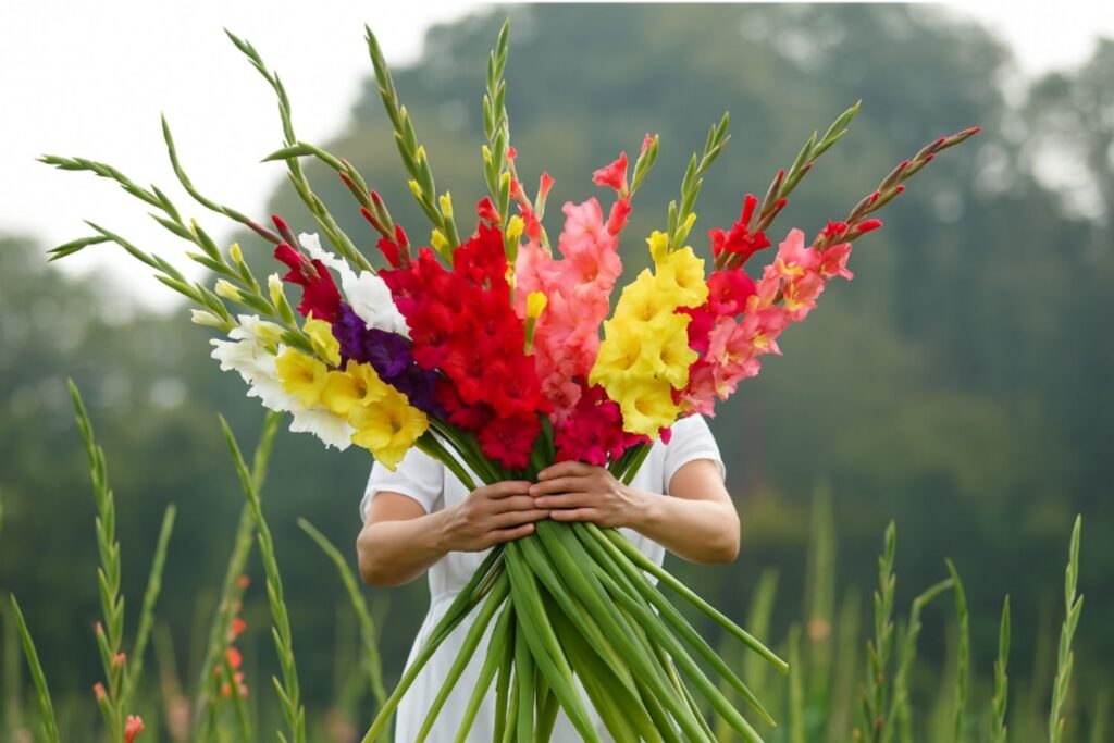 gladiolus bouquet birth flower