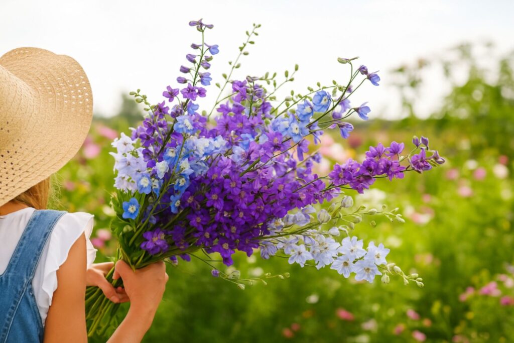 july birth flowers in bouquets